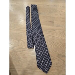 Giorgio Brutini Collezione Mens Necktie Black Purple Geometric‎ Pattern